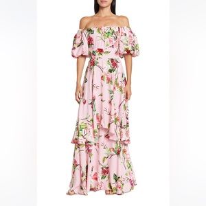 Claudia Floral Print Tiered Maxi Dress
BLUSH BOUQUET, Size X-Large